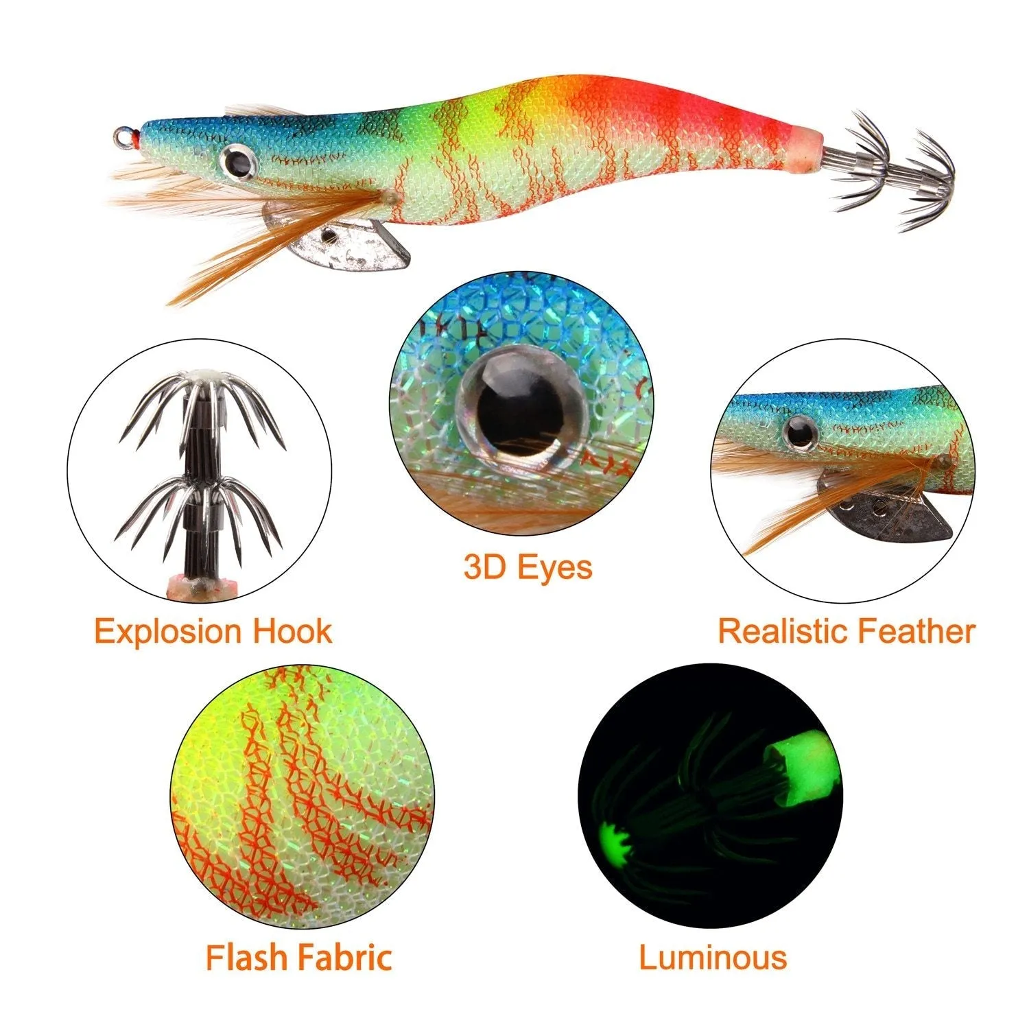 10pcs Luminous Fishing Lure