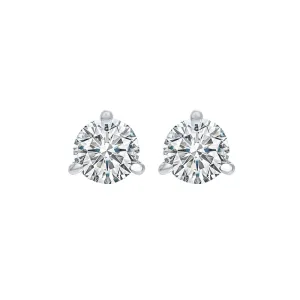 14KT White Gold & Diamonds Stunning Stud Earrings - 3/4 ctw