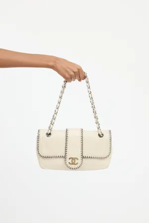 2006 Cream Lambskin Madison Flap Bag