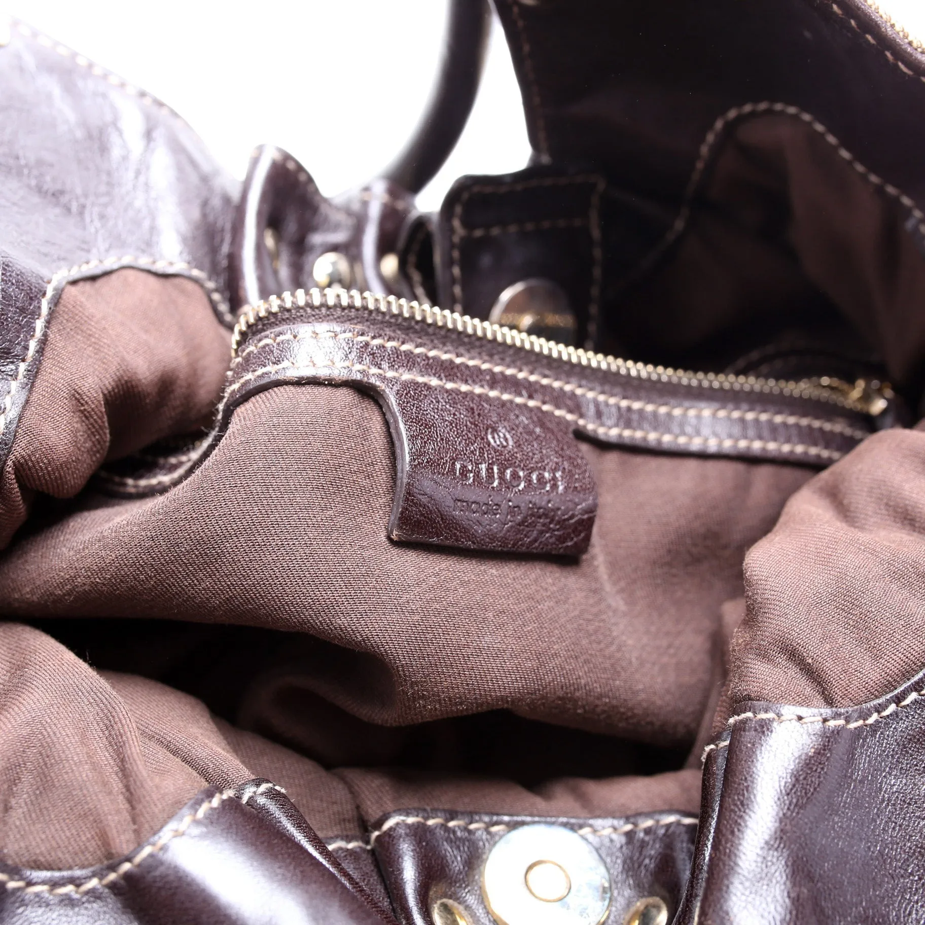 203624 GG Canvas Studded Pelham Medium