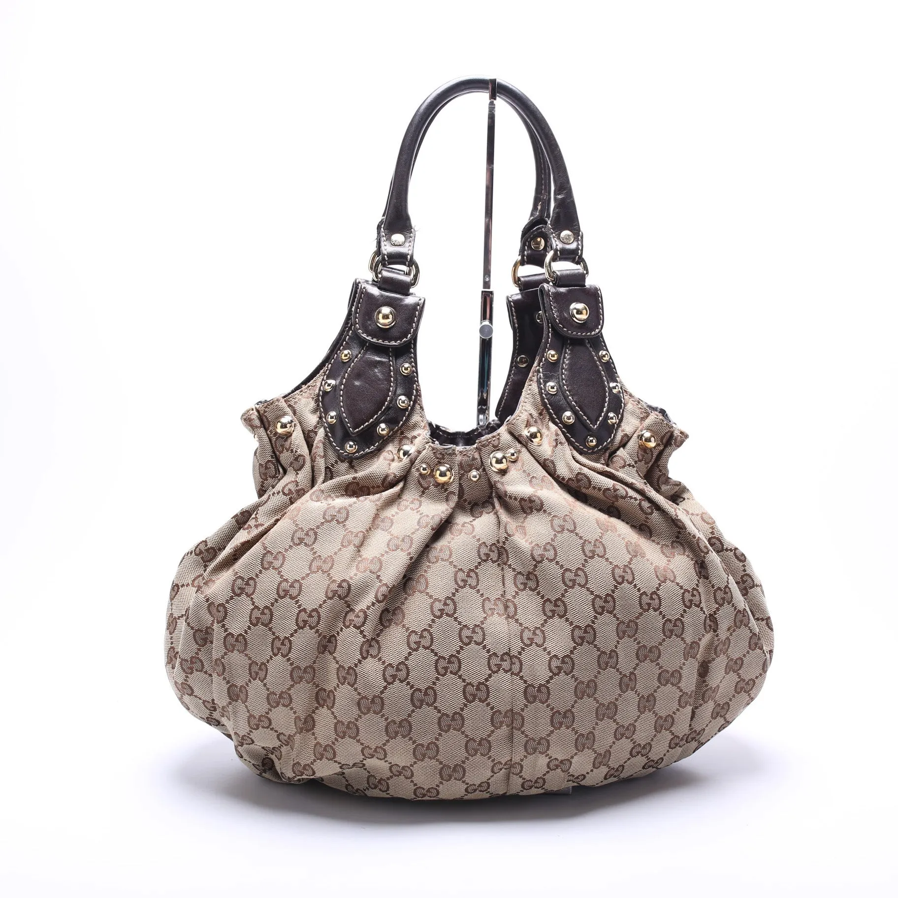203624 GG Canvas Studded Pelham Medium