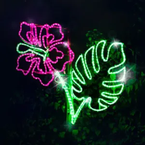2D NEON HIBISCUS