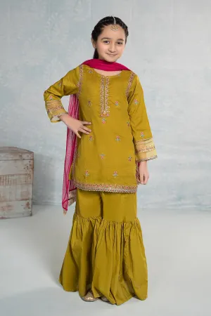3 Piece Embroidered Dobby Suit | MKD-EF24-01