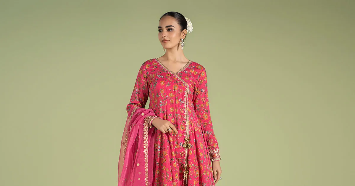 3 Piece Embroidered Lawn Suit | DW-EF24-47