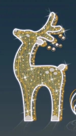 3D LED FLAT REINDEER