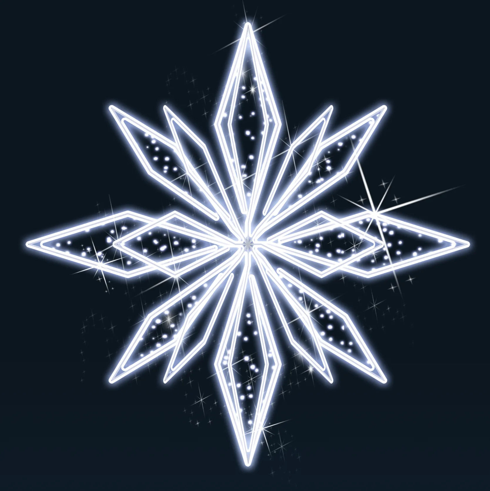 3D LED ICE CRYSTAL