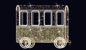 3D LED TRAIN PASSENGER CAR