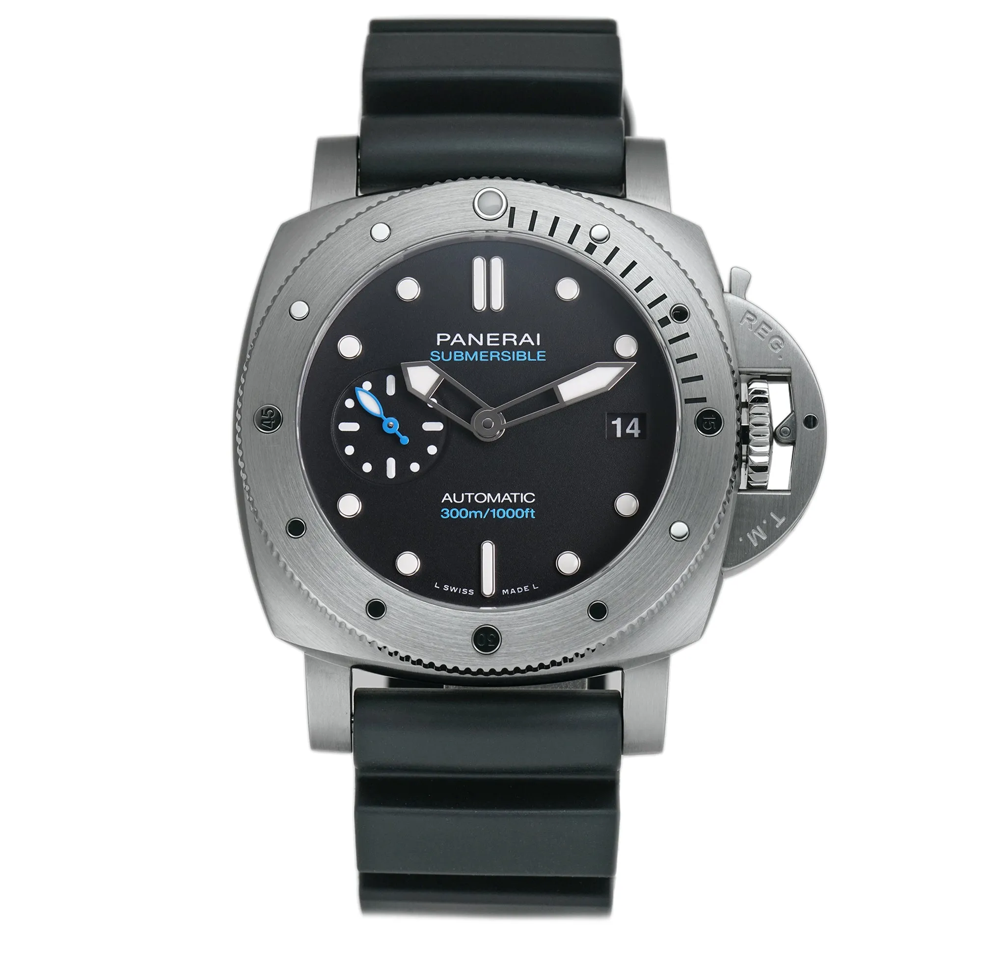 42mm Steel Black Dial