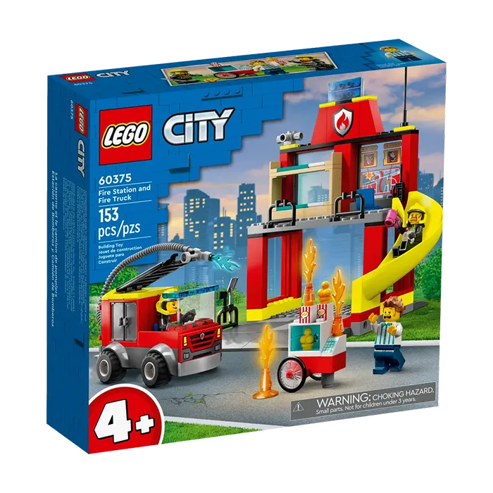 60375 FIRE STATION AND FIRE TRUCK