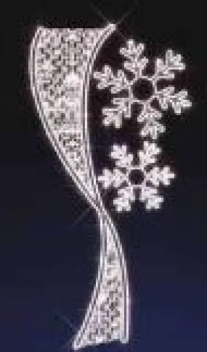 6.5FT LED SNOWFLAKE POLE MOUNT
