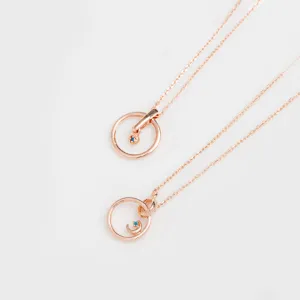[925 silver] Luminous Diamond Necklace