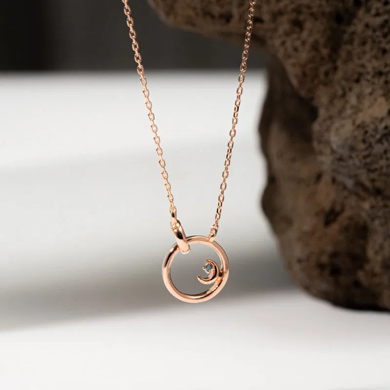 [925 silver] Luminous Diamond Necklace