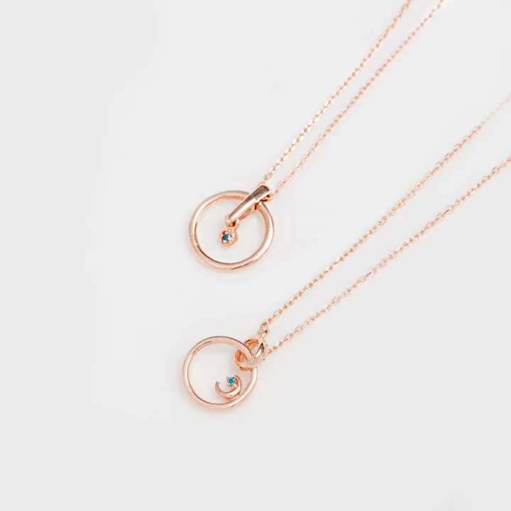 [925 silver] Luminous Diamond Necklace