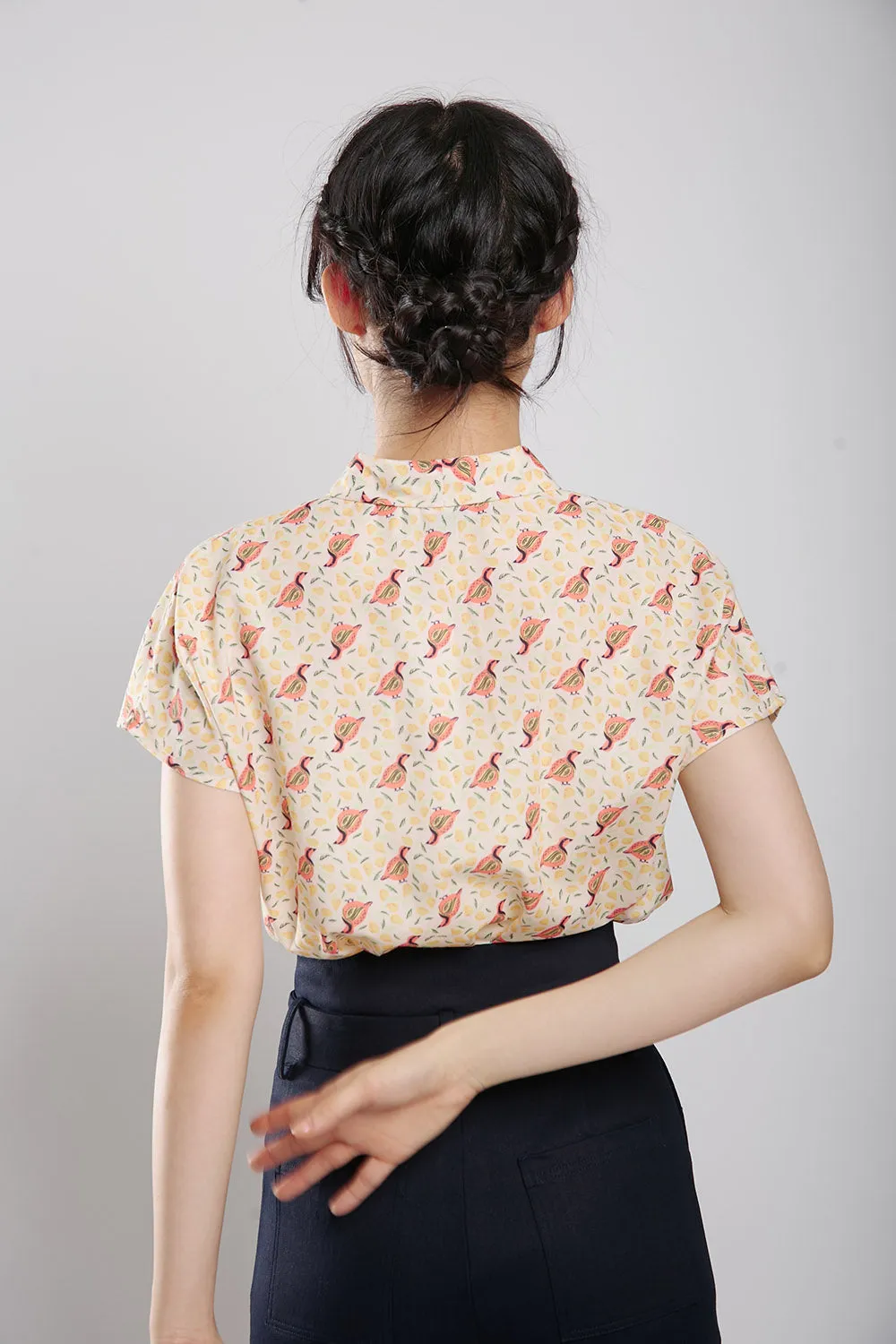 Addie Kimono Neckline Top Animal Print