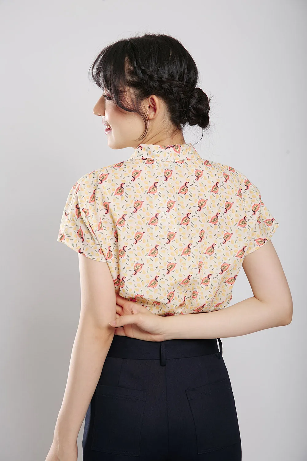 Addie Kimono Neckline Top Animal Print