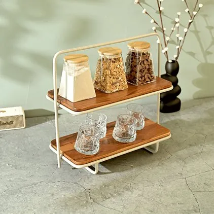 Almond - Handcrafted Acacia Wood Kitchen Organizer | Spice Rack