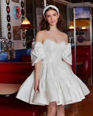 ANGELA AND ALISON "ANGEE" SHORT BRIDAL GOWN AA2340