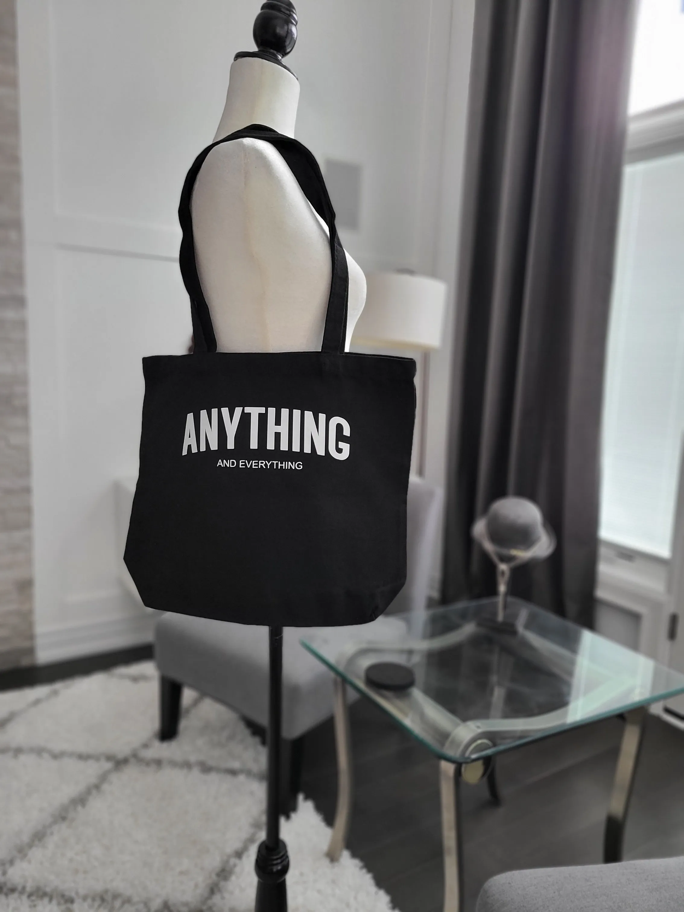 Anything and Everything Book Bag Black