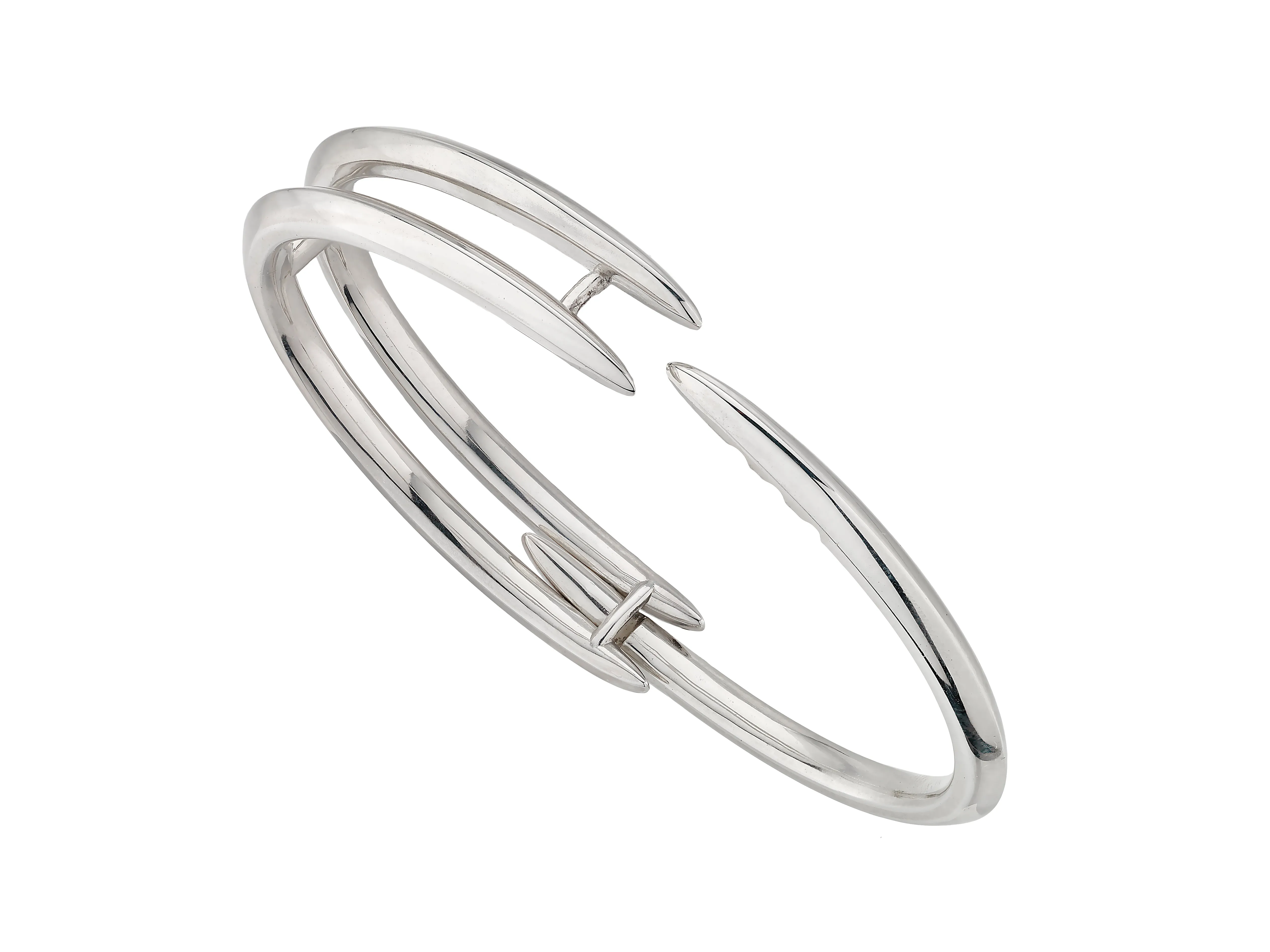 Arc Triple Bangle - Silver