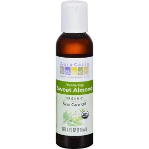Aura Cacia Organic Aromatherapy Sweet Almond Oil - 4 Fl Oz