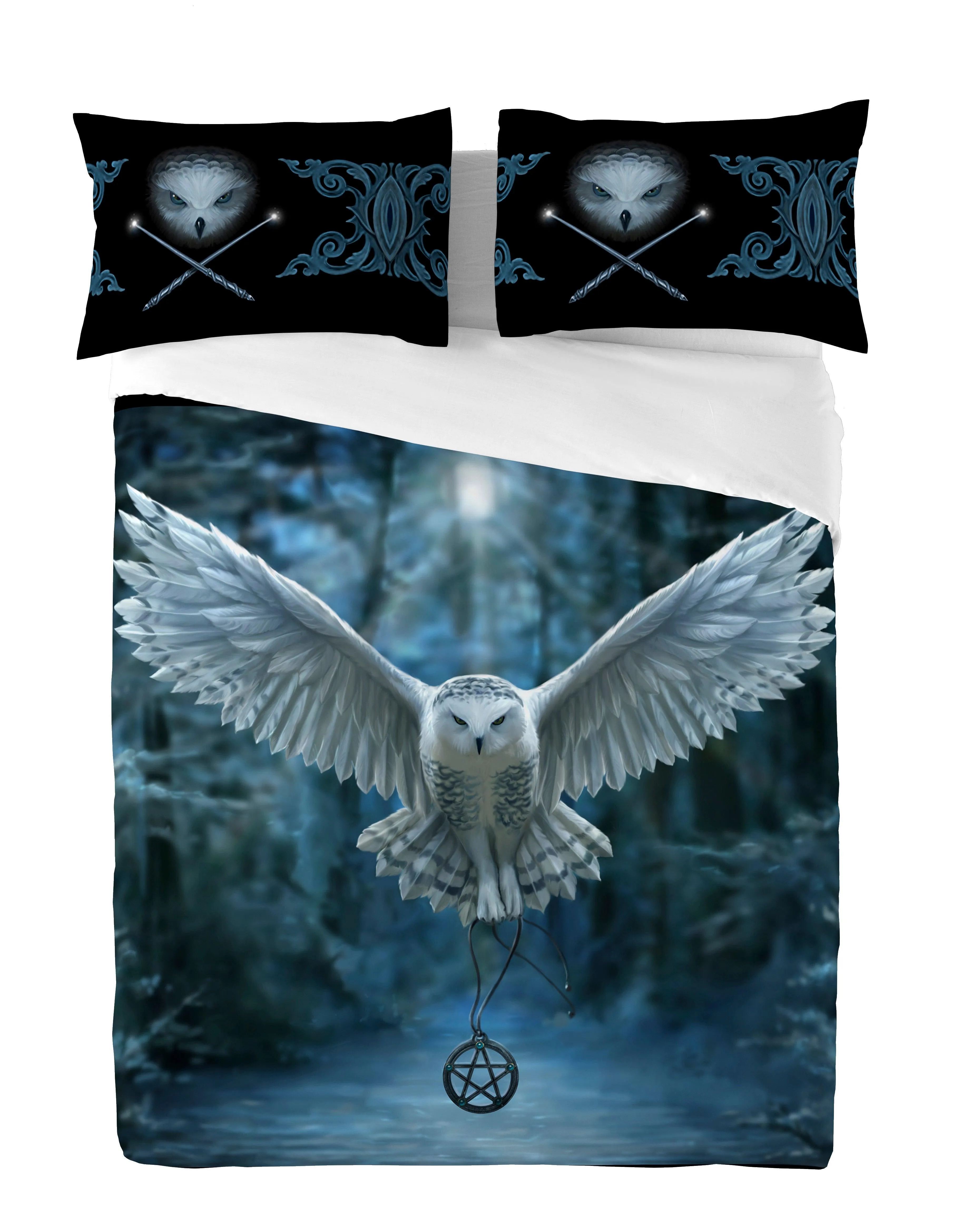 Autumn Bedroom Decor - AWAKEN YOUR MAGIC - Duvet & Pillows Cover Set UK Double/ US Twin