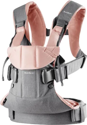 BabyBjorn Baby Carrier One - Grey/Power Pink