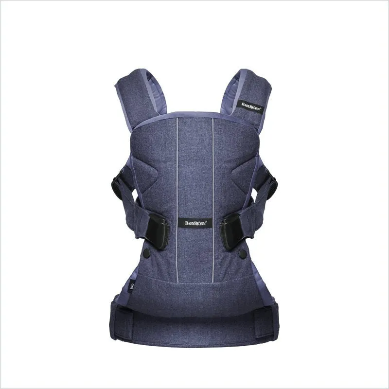 BabybjÃ¶rn Baby Carrier One In Denim Blue Cotton Mix