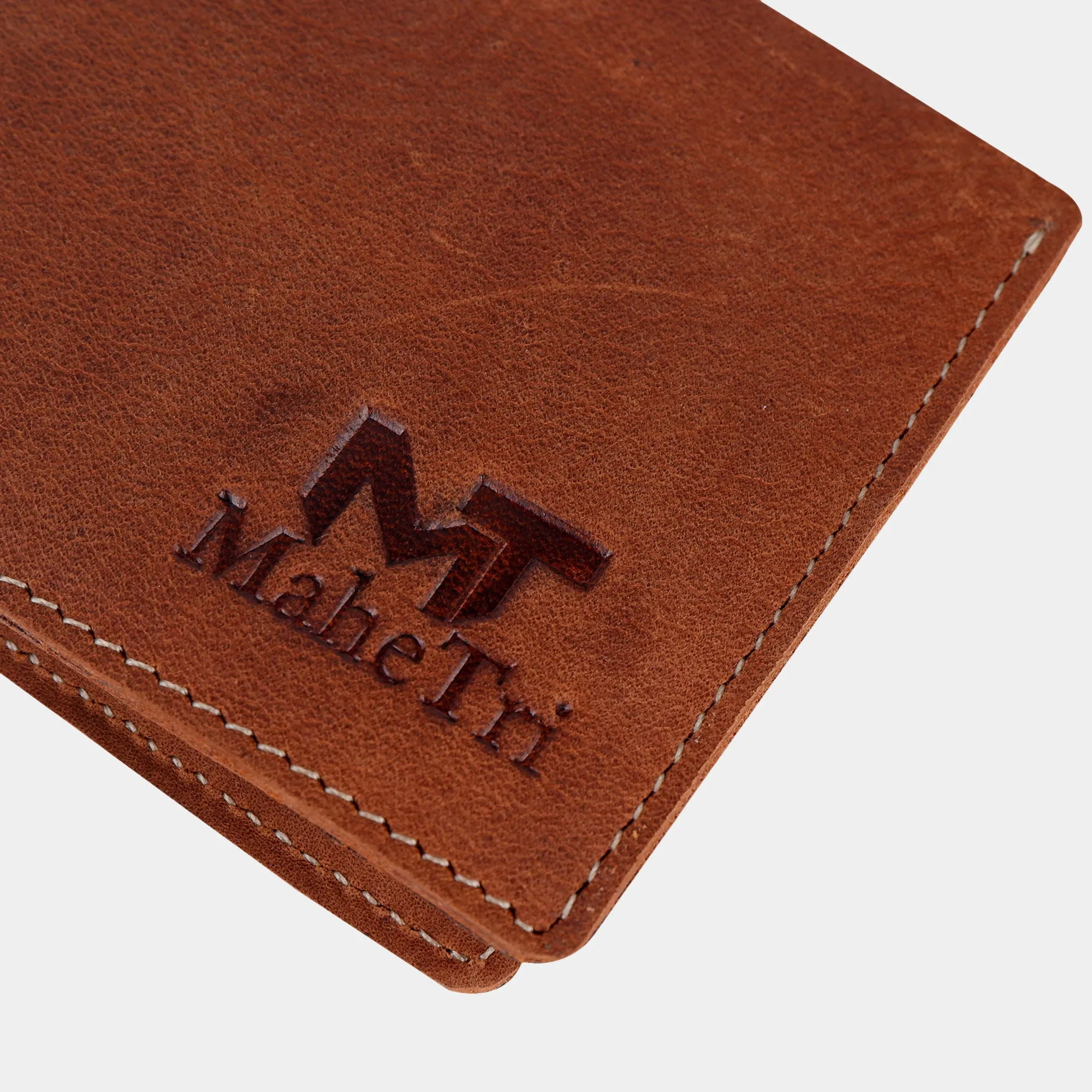 Bi-fold Brown Leather Wallet