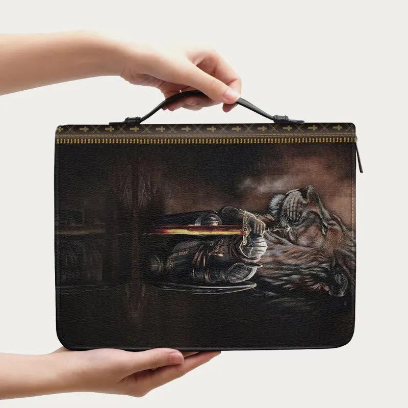 Bible Storage Bag For Daily Leather Devout Praying Design Handbag
