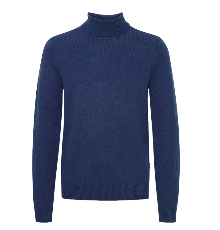Blend maglioncino da uomo a dolcevita con vestibiltà regolare 20716087 194024 blu