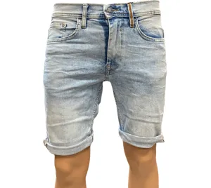 Blend pantaloncino in jeans da uomo 20715422 200290 denim light blue