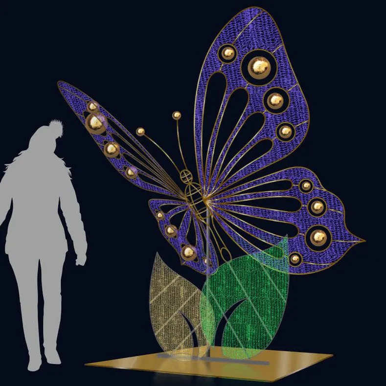 BLUE BUTTERFLY PHOTO OP