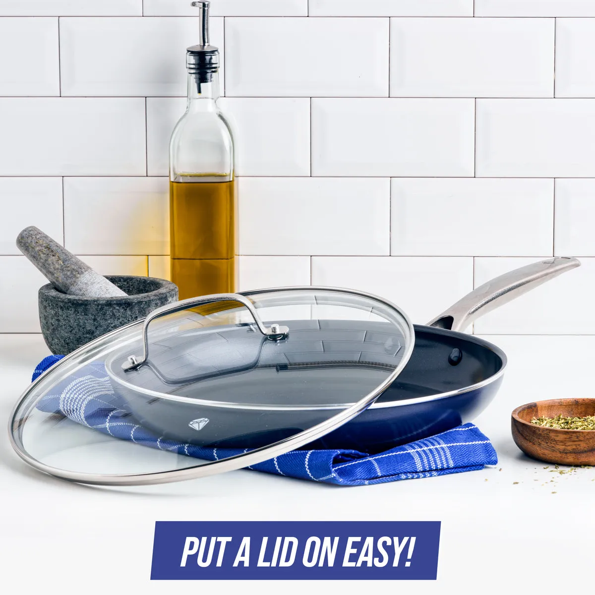 Blue Diamond Classic 12" Frypan with Lid