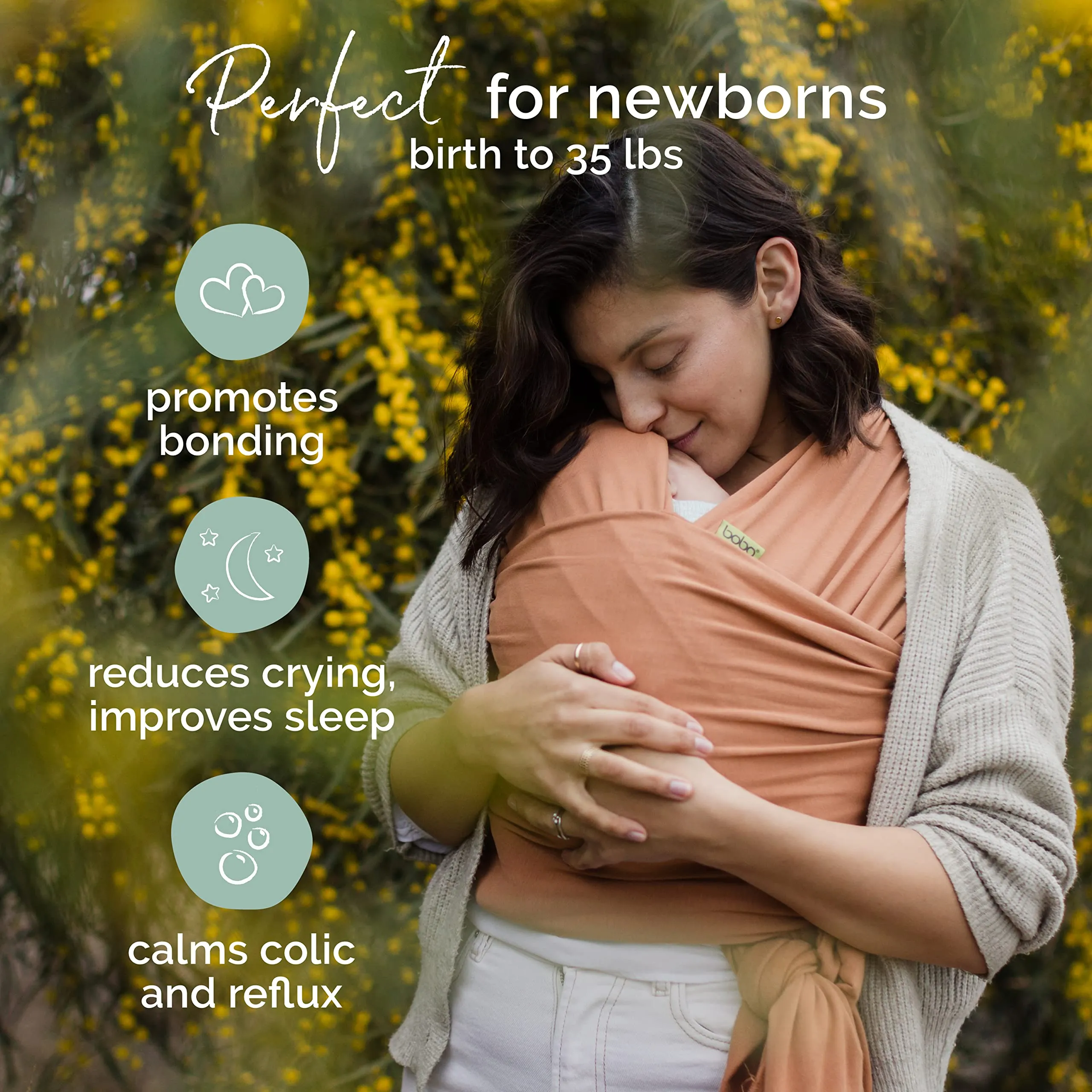 Boba: Baby Wrap Carrier – Baby Sling for Newborns to Toddlers, Soft & Stretchable Wrap for Babywearing Essentials