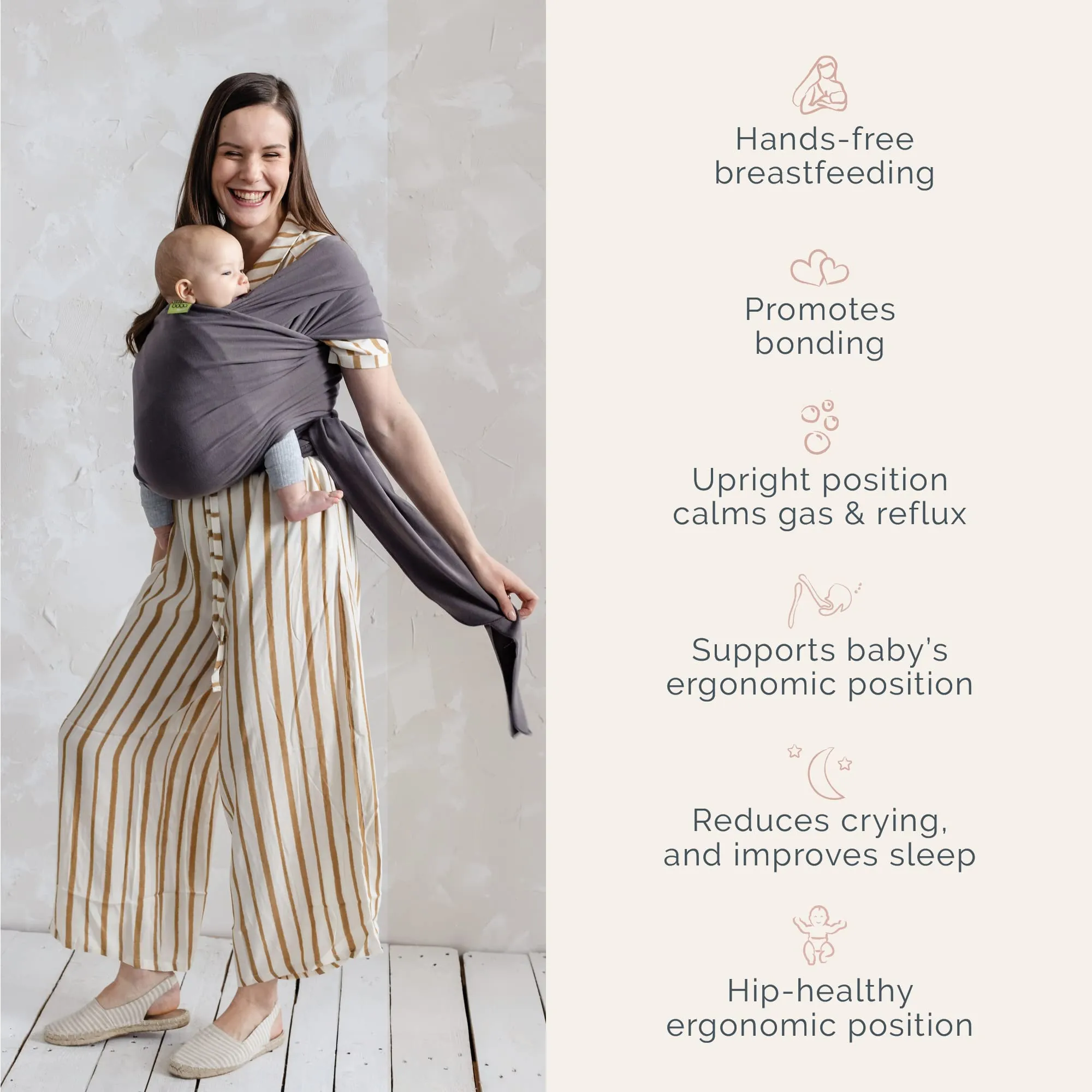 Boba: Baby Wrap Carrier – Baby Sling for Newborns to Toddlers, Soft & Stretchable Wrap for Babywearing Essentials
