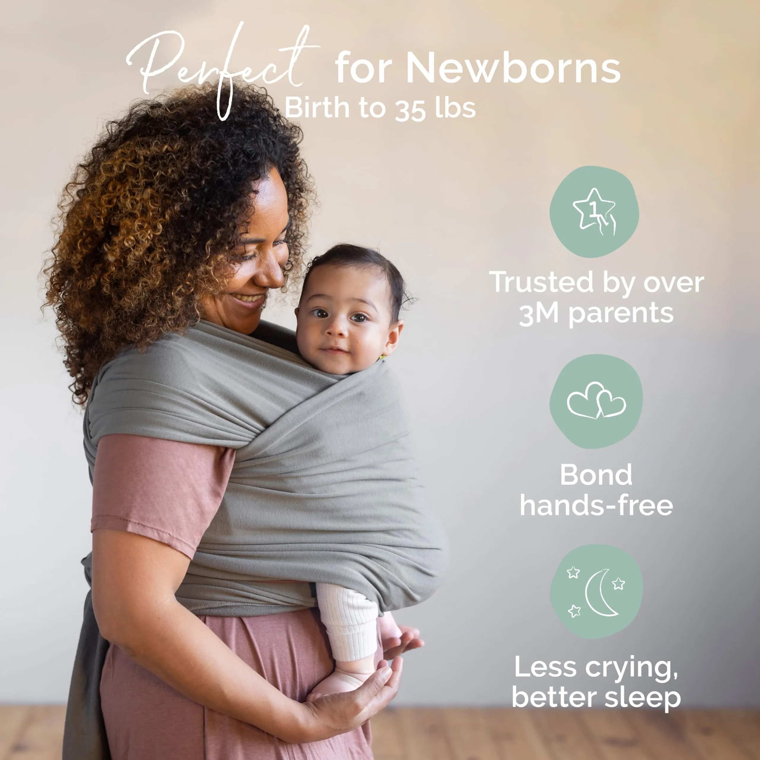 Boba: Baby Wrap Carrier – Baby Sling for Newborns to Toddlers, Soft & Stretchable Wrap for Babywearing Essentials