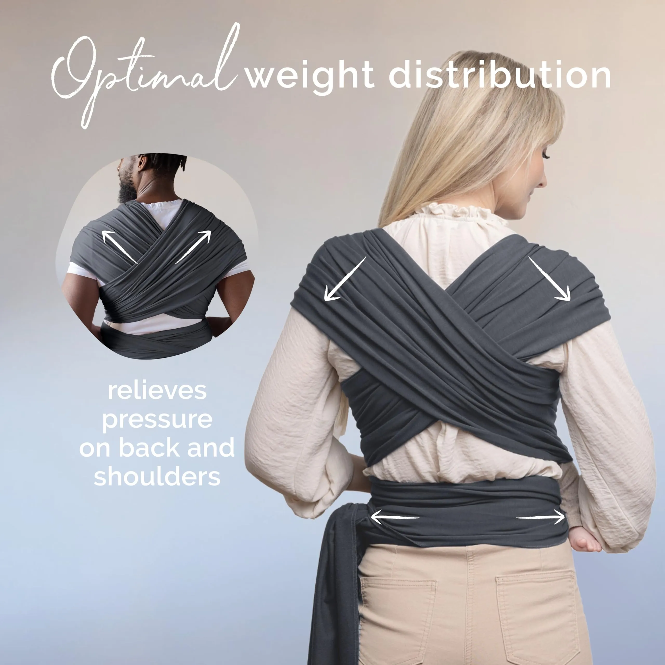Boba: Baby Wrap Carrier – Baby Sling for Newborns to Toddlers, Soft & Stretchable Wrap for Babywearing Essentials