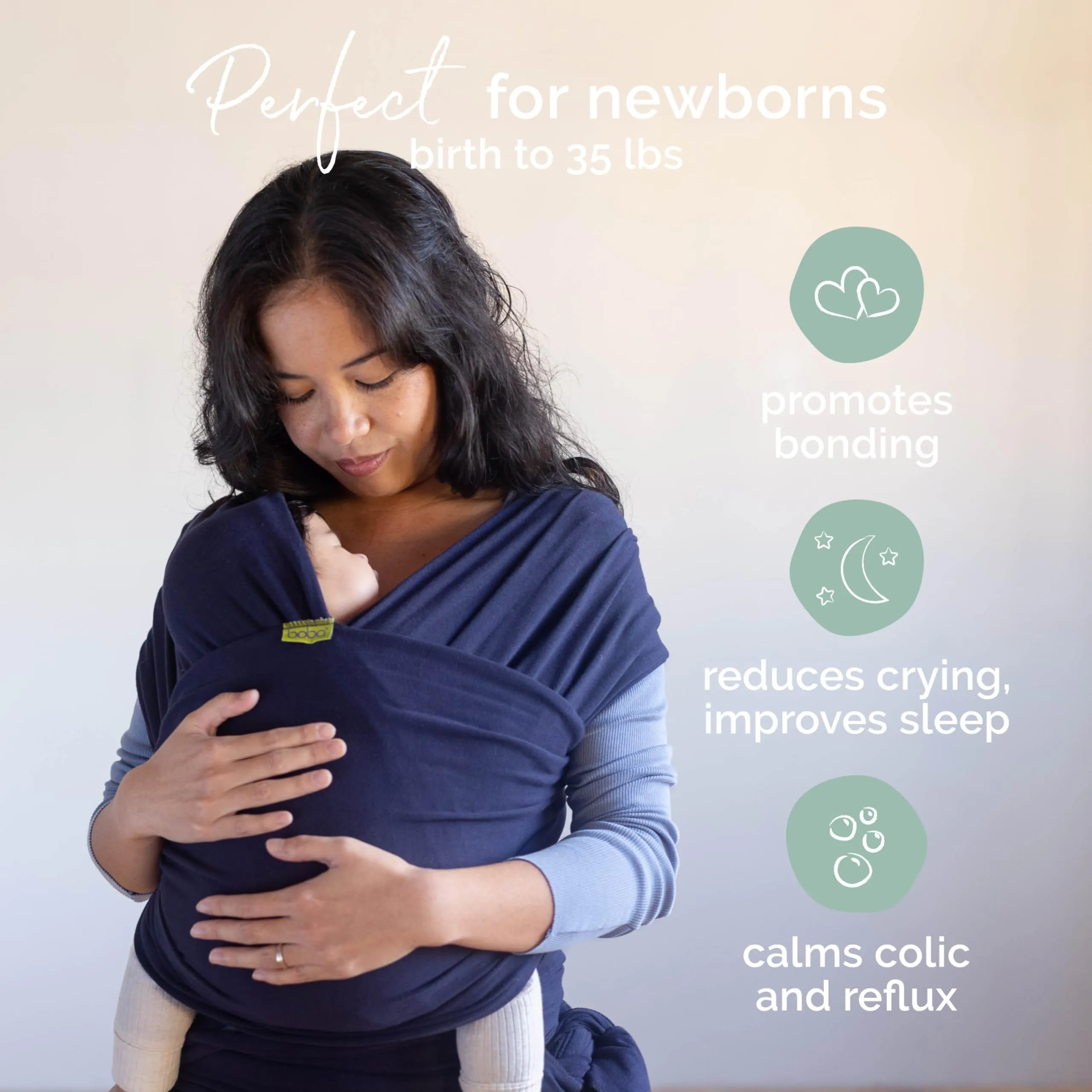 Boba: Baby Wrap Carrier – Baby Sling for Newborns to Toddlers, Soft & Stretchable Wrap for Babywearing Essentials
