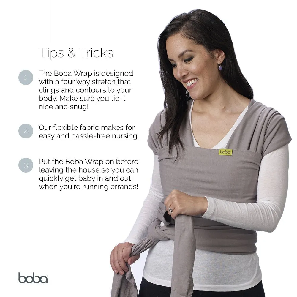 Boba: Baby Wrap Carrier – Baby Sling for Newborns to Toddlers, Soft & Stretchable Wrap for Babywearing Essentials