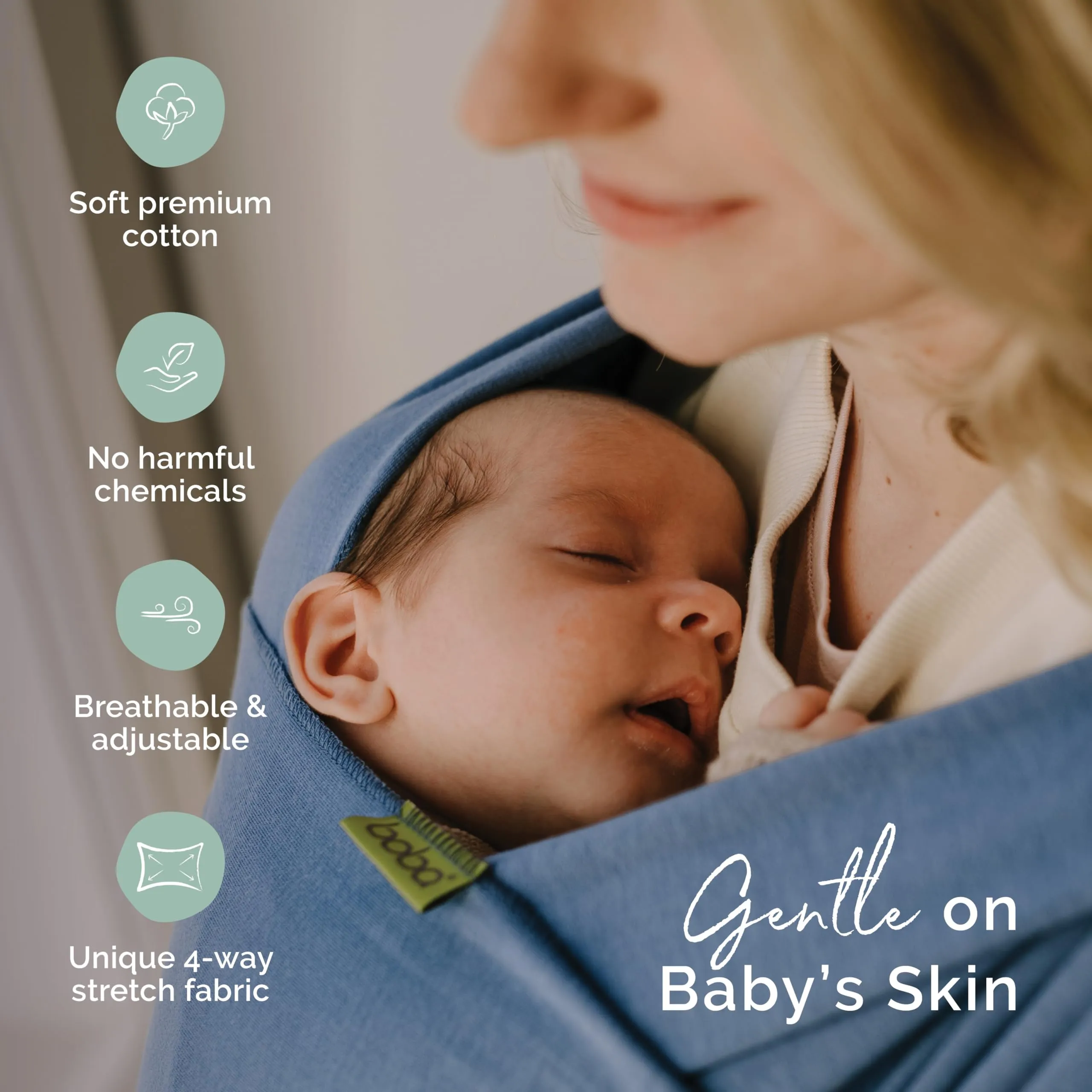 Boba: Baby Wrap Carrier – Baby Sling for Newborns to Toddlers, Soft & Stretchable Wrap for Babywearing Essentials