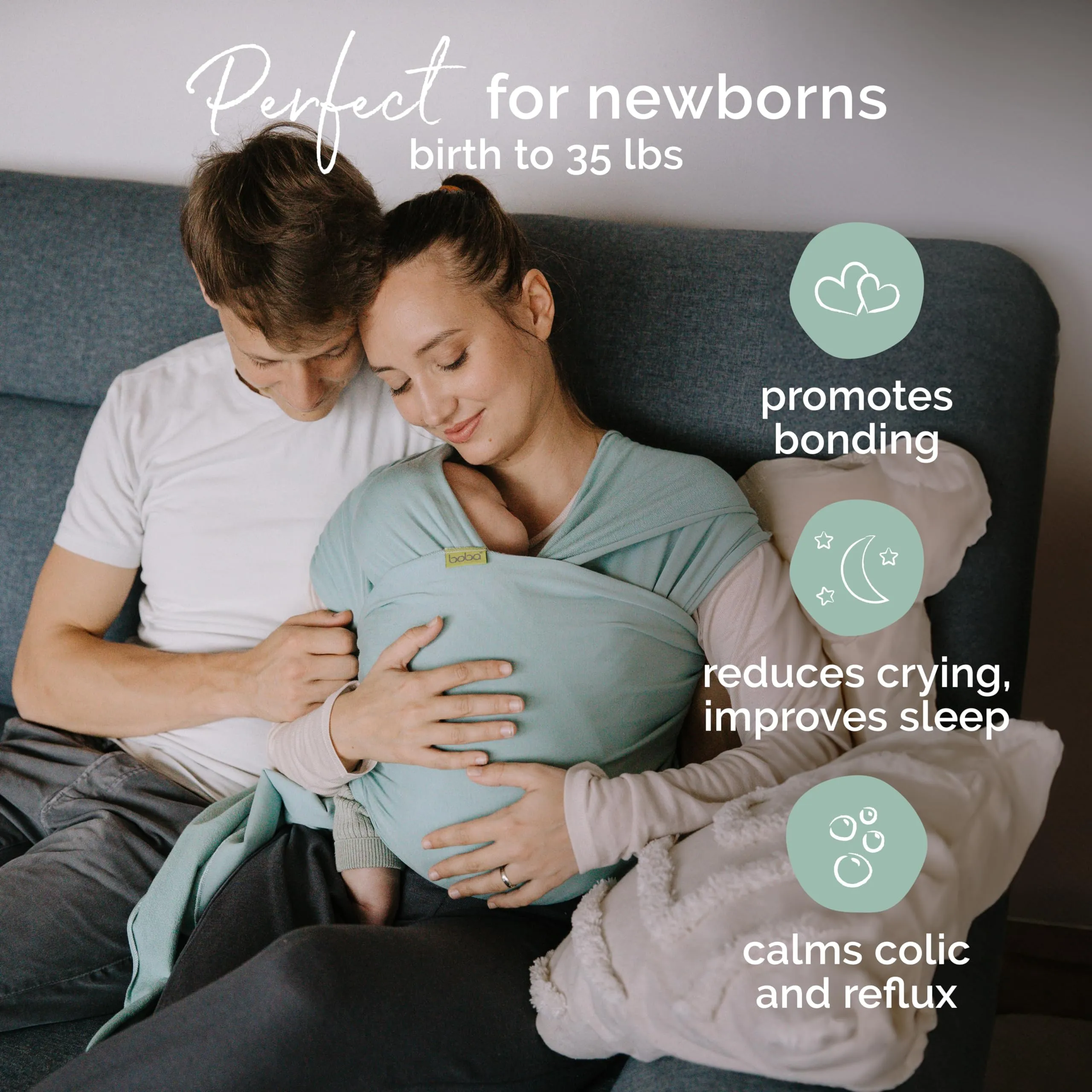 Boba: Baby Wrap Carrier – Baby Sling for Newborns to Toddlers, Soft & Stretchable Wrap for Babywearing Essentials