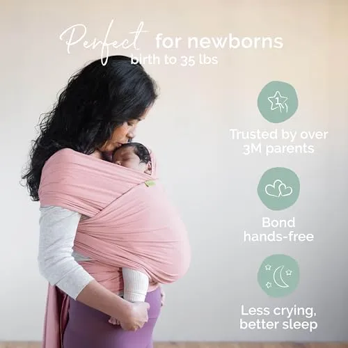 Boba: Baby Wrap Carrier – Baby Sling for Newborns to Toddlers, Soft & Stretchable Wrap for Babywearing Essentials