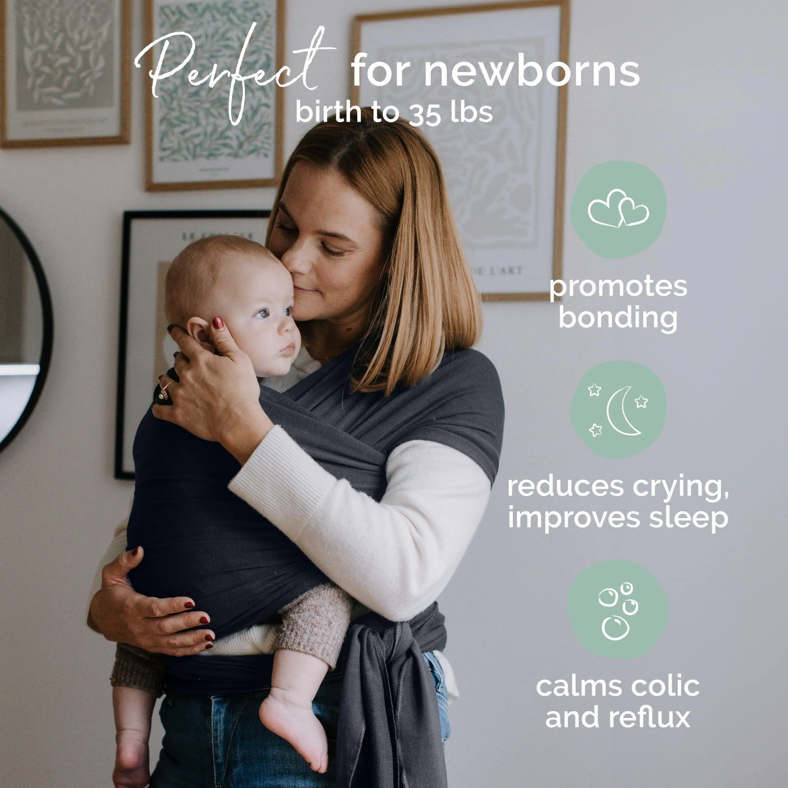 Boba: Baby Wrap Carrier – Baby Sling for Newborns to Toddlers, Soft & Stretchable Wrap for Babywearing Essentials