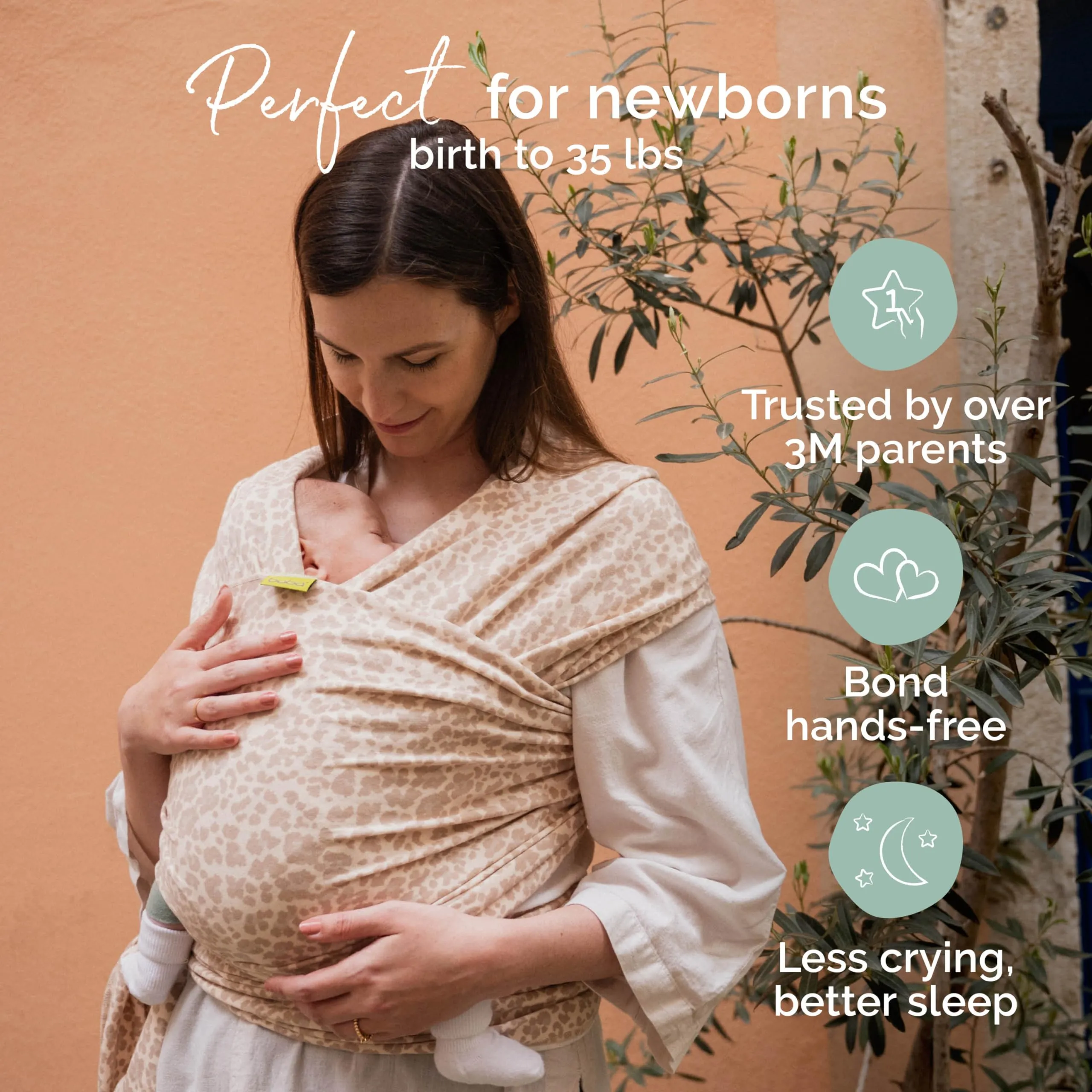 Boba: Baby Wrap Carrier – Baby Sling for Newborns to Toddlers, Soft & Stretchable Wrap for Babywearing Essentials
