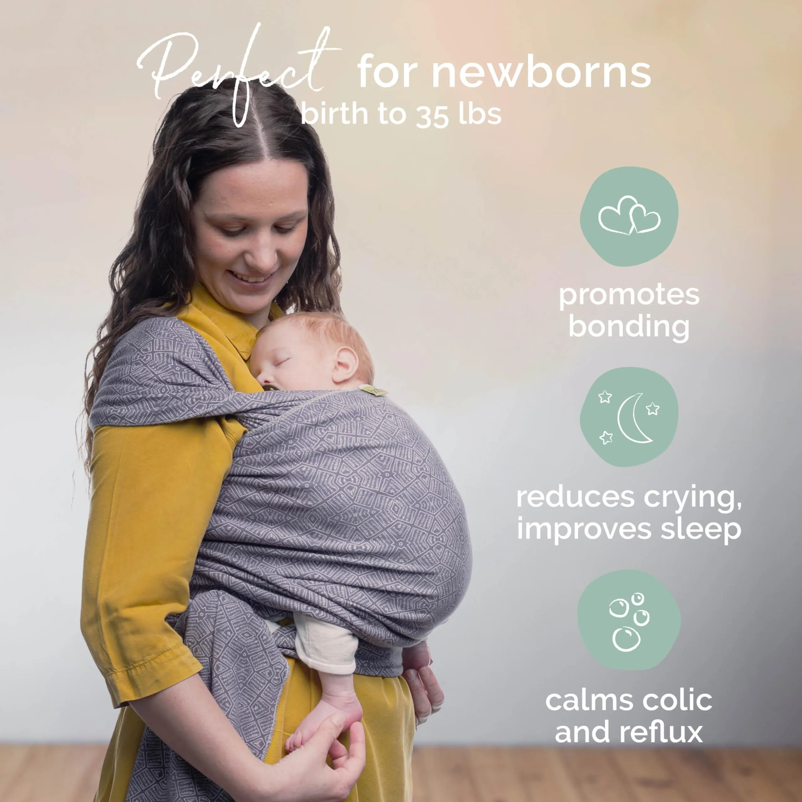 Boba: Baby Wrap Carrier – Baby Sling for Newborns to Toddlers, Soft & Stretchable Wrap for Babywearing Essentials