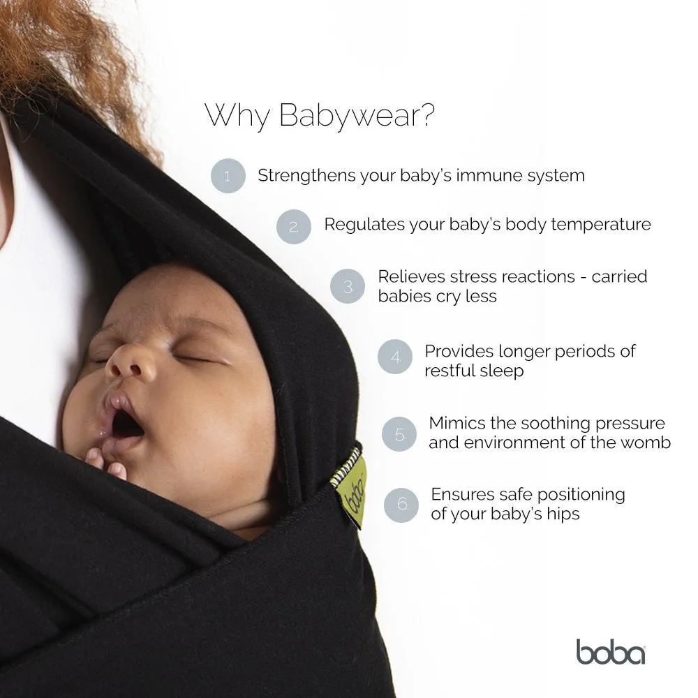 Boba: Baby Wrap Carrier – Baby Sling for Newborns to Toddlers, Soft & Stretchable Wrap for Babywearing Essentials