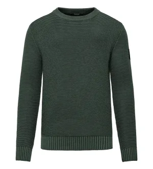 Bomboogie maglione girocollo da uomo in cotone tinto a freddo MM8786TZTF4 verde scuro Bomboogie maglione girocollo da uomo in cotone tinto a freddo MM8786TZTF4 verde scuro
