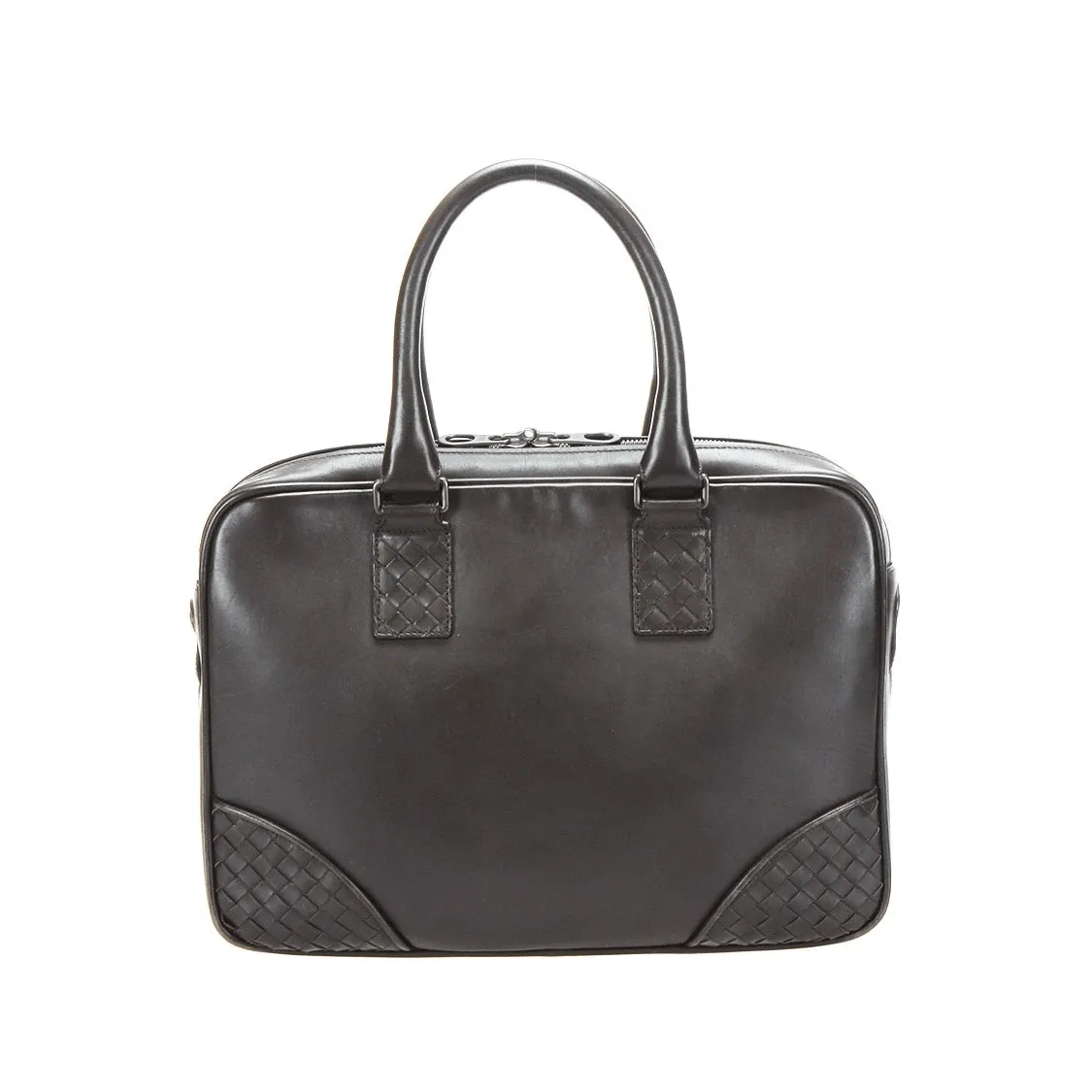 Bottega Veneta Intrecciato Trim Leather Briefcase MW2642