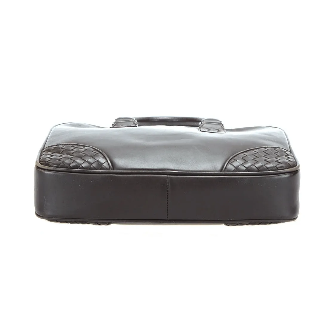 Bottega Veneta Intrecciato Trim Leather Briefcase MW2642