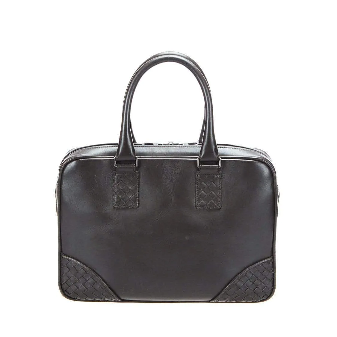 Bottega Veneta Intrecciato Trim Leather Briefcase MW2642